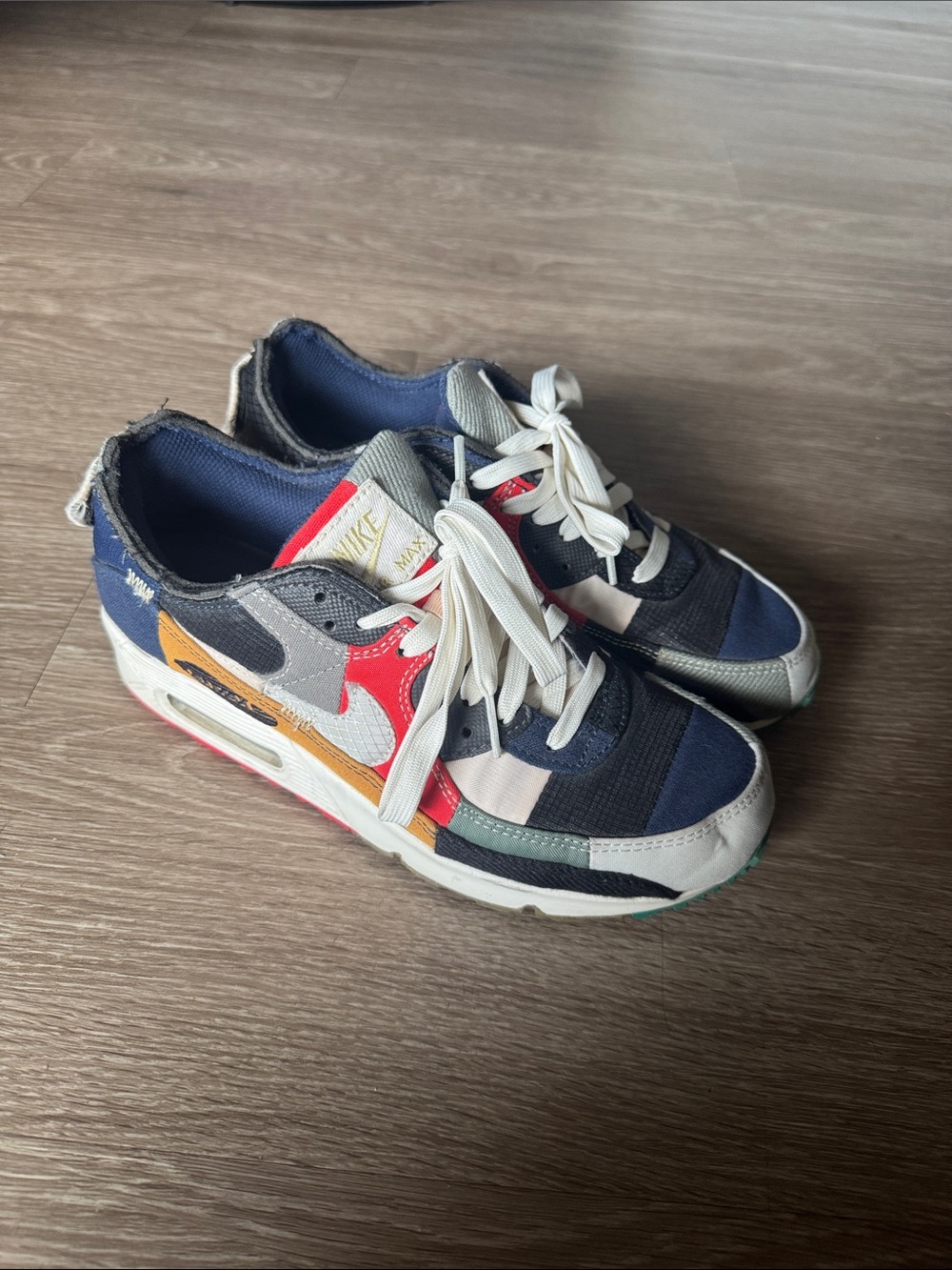 Nike Multi-Panel Navy, Red & Yellow Sneakers
